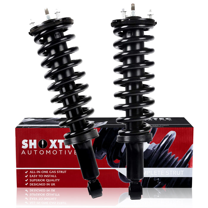 Shoxtec Front Complete Struts Coil Spring Assembly for 2000 - 2006 Toyota Tundra (3.4L V6, 4.7L V8); Coil Spring Shock Absorber Repl. Part 171347
