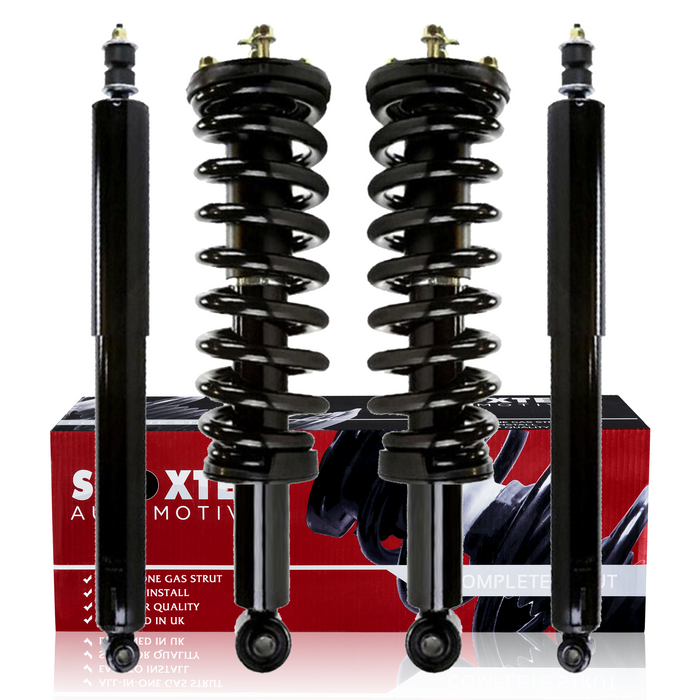 Shoxtec Full Set Complete Strut Shock Absorbers Replacement for 2000-2006 Toyota Tundra; RWD Only Repl. no 171347L 171347R 37239