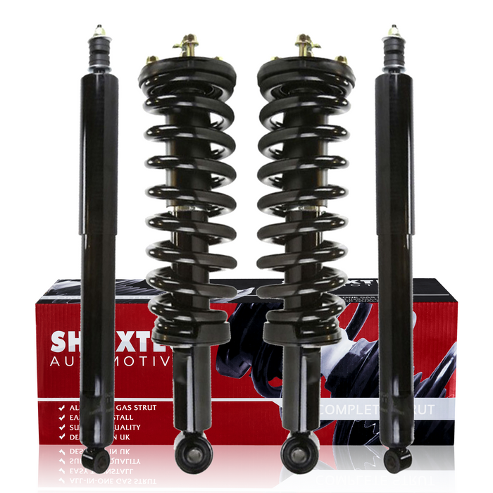 Shoxtec Full Set Complete Strut Shock Absorbers Replacement for 2000-2006 Toyota Tundra; 4WD Only Repl.no 171347L 171347R 37238