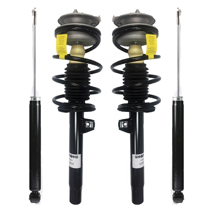 Shoxtec Full Set Complete Strut Shock Absorbers Replacement for 01-05 BMW 320i; Replacement for 99-00 BMW 323i; Replacement for 01-05 BMW 325i; Replacement for 99-00 BMW 328i 01-05 BMW 330i;