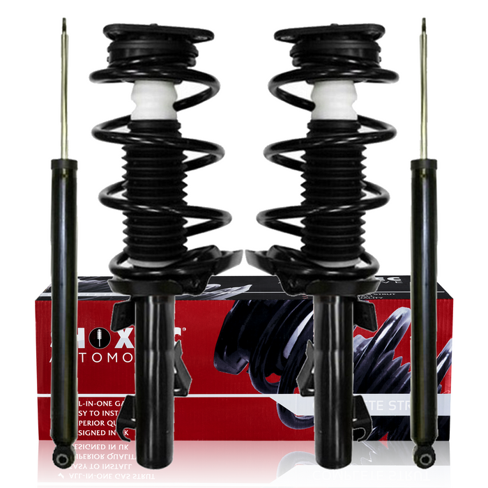 Shoxtec Full Set Complete Strut Shock Absorbers Replacement for 2004-2009 Mazda 3 All Trim Levels Repl. No 172263 172264 5607