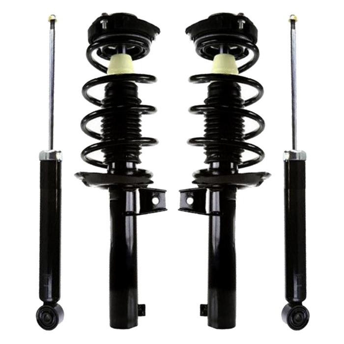 Shoxtec Full Set Complete Strut Shock Absorbers Replacement for 06-13 Audi A3 Replacement for 06-13 Audi A3 Quattro Replacement for 11-17 Volkswagen CC Replacement for 10-14 Volkswagen Golf Replacement for 05-14 Volkswagen Jetta;