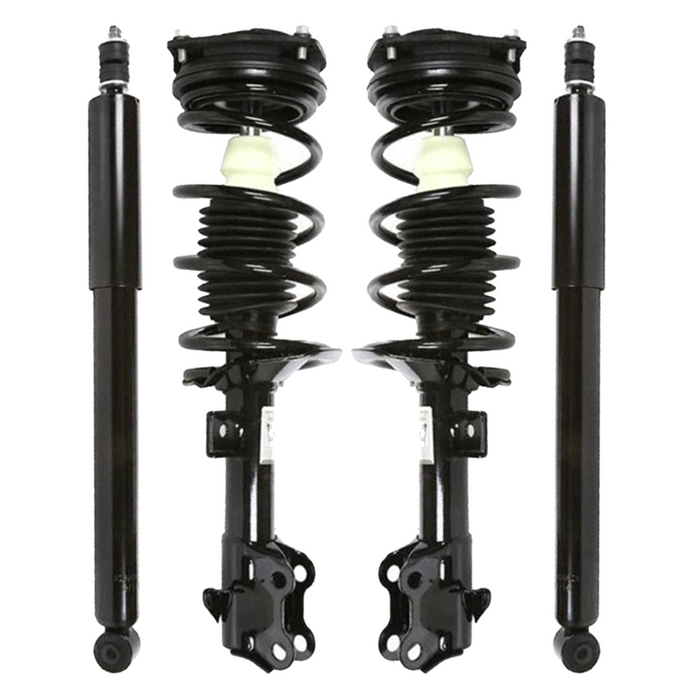 Shoxtec Full Set Complete Strut Shock Absorbers Replacement for 2007-2011 Nissan Versa; All Trim Levels; Replacement for 2012 Nissan Versa; 1.8 S, 1.8 SL Repl. no 172352 172352 172351 5626