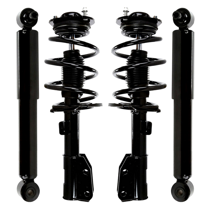 Shoxtec Full Set Shock Absorbers Replacement for 2008-2012 BUICK ENCLAVE, 3.6L V6, 2009-2012 CHEVROLET TRAVERSE, 3.6L V6, 2007-2012 GMC ACADIA, 3.6L V6, 2007-2010 SATURN OUTLOOK; 3.6L V6, Repl. Part No.172518, 37315