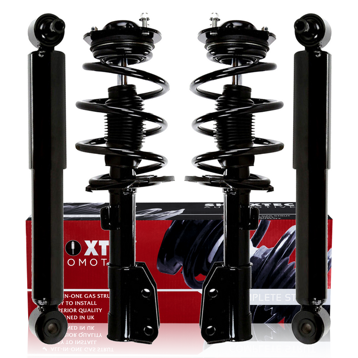 Shoxtec Full Set Shock Absorbers Replacement for 2008-2012 BUICK ENCLAVE, 3.6L V6, 2009-2012 CHEVROLET TRAVERSE, 3.6L V6, 2007-2012 GMC ACADIA, 3.6L V6, 2007-2010 SATURN OUTLOOK; 3.6L V6, Repl. Part No.172518, 37315