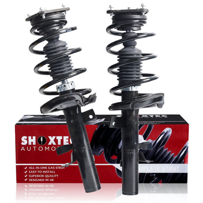 Shoxtec Front Complete Struts Assembly fits 2012 2013 Ford Focus, Auto transmission Only; Coil Spring Shock Absorber Repl. Part no. 172523 172522