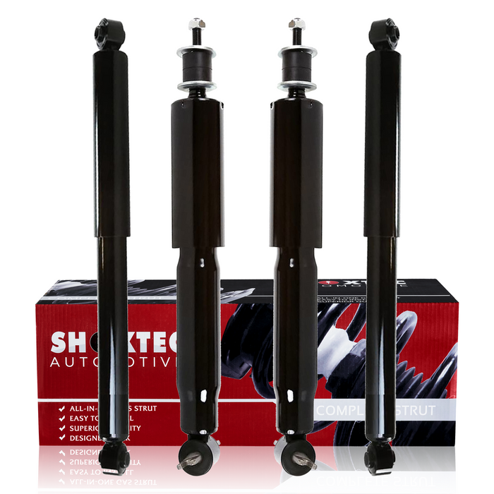 Shoxtec Full Set Shock Absorbers Replacement for 1999-2006 GMC Sierra 1500, 2007 GMC Sierra 1500 Classic, 1999-2006 Chevrolet Silverado 1500, 2007 Chevrolet Silverado 1500 Classic, Repl. Part No.37149, 37150