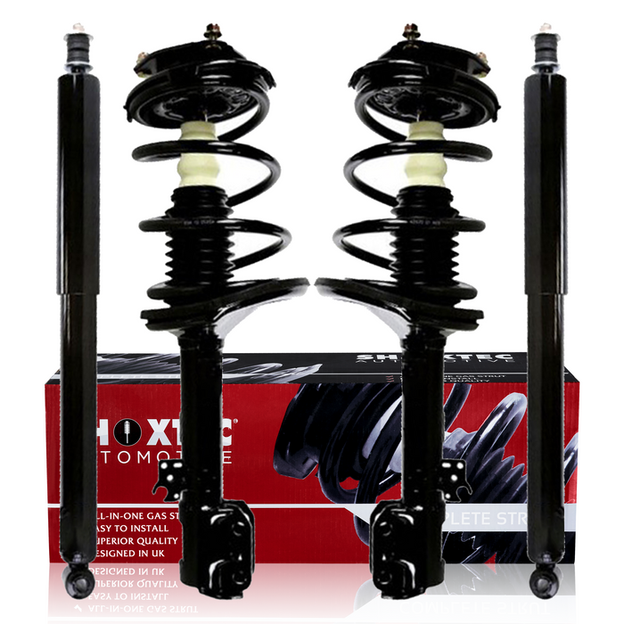 Shoxtec Full Set Complete Strut Shock Absorbers Replacement for 00 Toyota RAV4; AWD From 05/2000; Replacement for 01-02 Toyota RAV4; Automatic Trans AWD; Replacement for 03-05 Toyota RAV4; AWD
