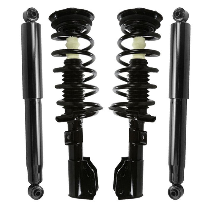 Shoxtec Full Set Complete Strut Shock Absorbers Replacement for 2010 Chevrolet Equinox; 2.4L | Except Sport Suspension Replacement for 2011 Chevrolet Equinox; Except Sport Suspension Replacement for 2012-2017 Chevrolet Equinox; All Trim Levels