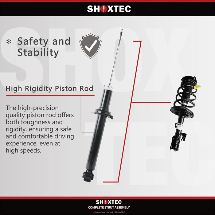 Shoxtec Rear Shock Absorber Replacement for 2008 - 2013 BMW 128i 2008 - 2013 BMW 135i 2013 BMW 135is 2006 BMW 325i 2007 - 2013 BMW 328i 2006 BMW 330i 2007 - 2013 BMW 335i Repl. Part No.5616