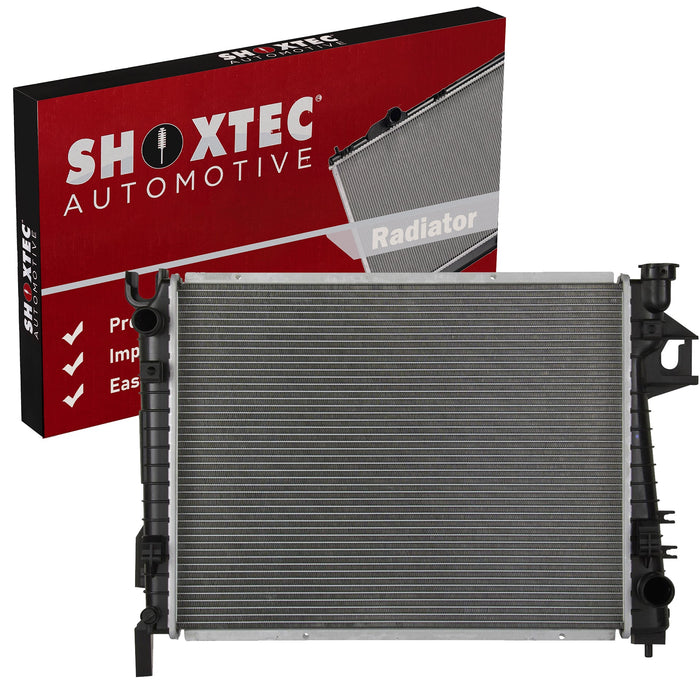 Shoxtec Aluminum Core Radiator Replacement for 2003-2008 Dodge Ram 1500; Replacement for 2003-2008 Dodge Ram 2500; Replacement for 2003 Dodge Ram 3500 Repl No. CU2480
