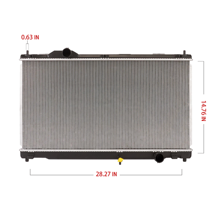 Shoxtec Aluminum Core Radiator Replacement for 2006-2015 Lexus IS250 2006-2015 Lexus IS350 Repl No. 2968